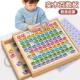 木制百童数板蒙氏知教具数学儿益智玩具数字思维520认数减感加法