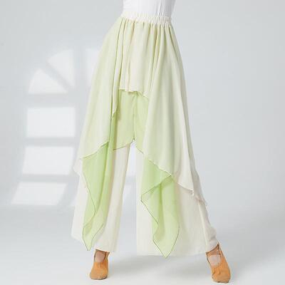 古K8734#典舞蹈服装飘逸飞舞裤舞中女国舞表演服裙宽松阔腿纱裤