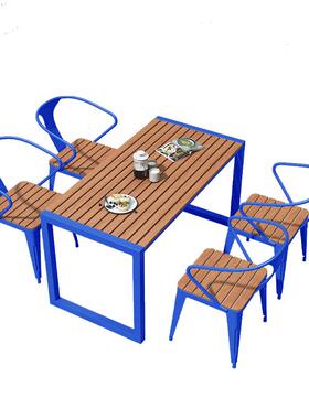 户外桌阳椅庭院休闲餐露桌组合咖啡厅室外椅台露天花园LCW08020台