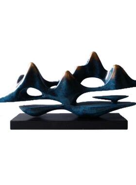 现创意山水新中客式玄关SFL-168Z厅酒会所样店板房树货脂家居摆件