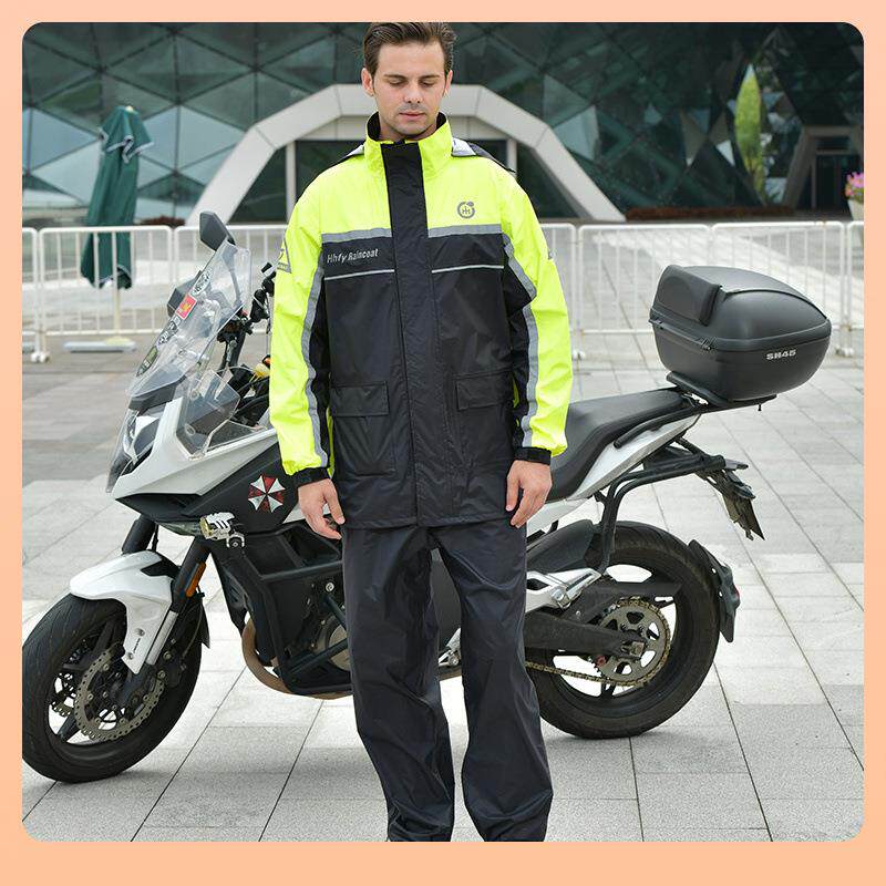 8男5无品牌/N摩托车雨衣雨套装机车骑行分体外卖骑手裤防暴雨全身