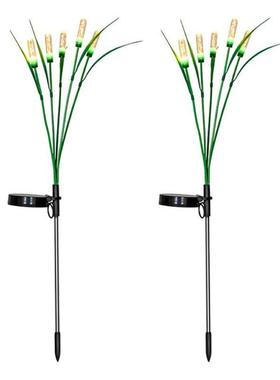 新品太阳能CCU芦苇灯庭区地插草坪灯串户外防水院围灯花景园感氛