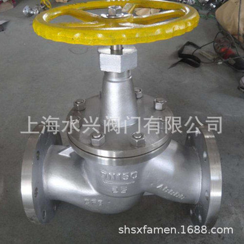 J41W-40P-DN150不锈钢截止阀 手动不锈钢截止阀 双法兰手动截止阀