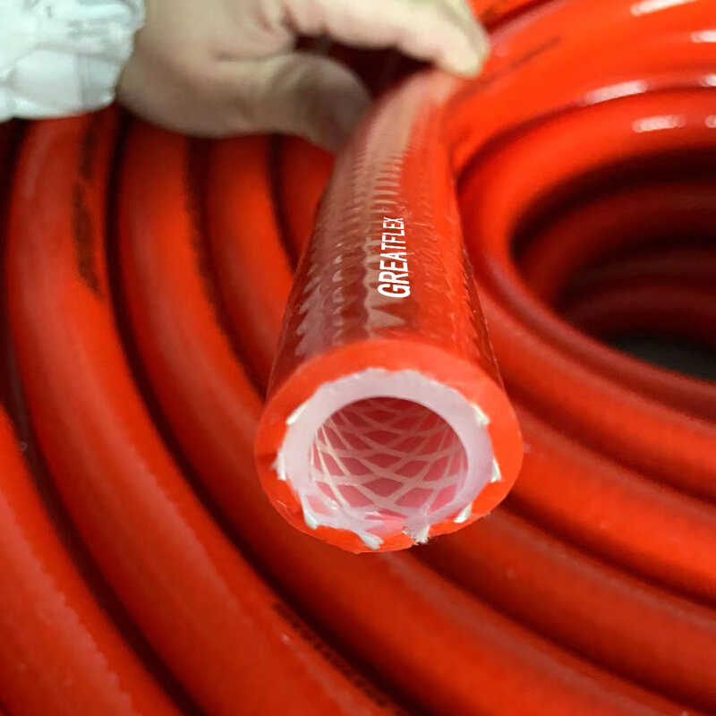 GREATFLEX双层厚蓝色夹线真空耐热编织硅橡胶软管BP20工厂