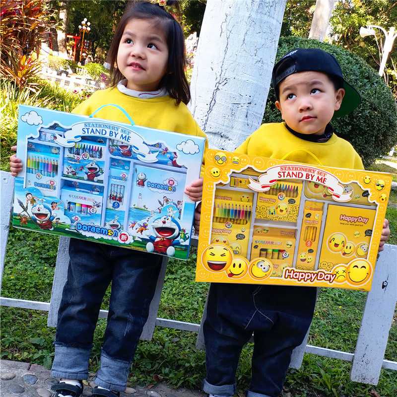 画画工具文具套装礼盒六一儿童节幼儿园礼物奖品学习用品画笔套装