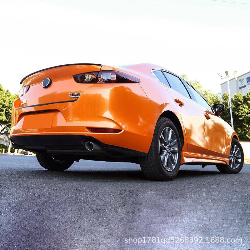 适用于2020款次世代马自达3昂克赛拉改装尾翼免打孔压尾定风翼