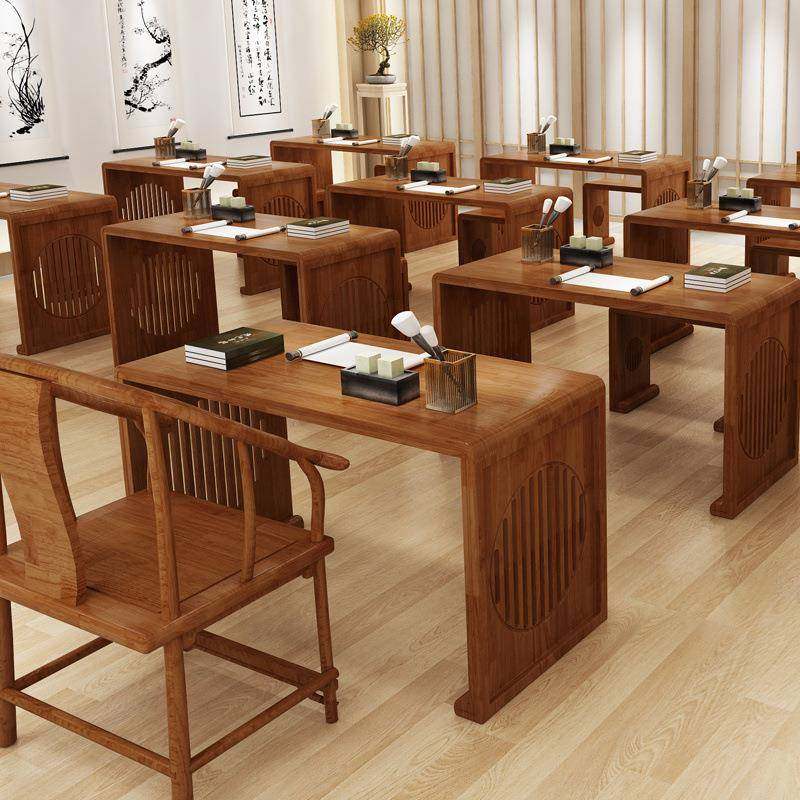 书法桌国学桌实木家用仿古中式古典围棋桌椅培训班学生课专用教室,畜牧/养殖物资,畜牧/养殖器械,淘宝优惠券,粉丝福利购,淘宝优惠卷