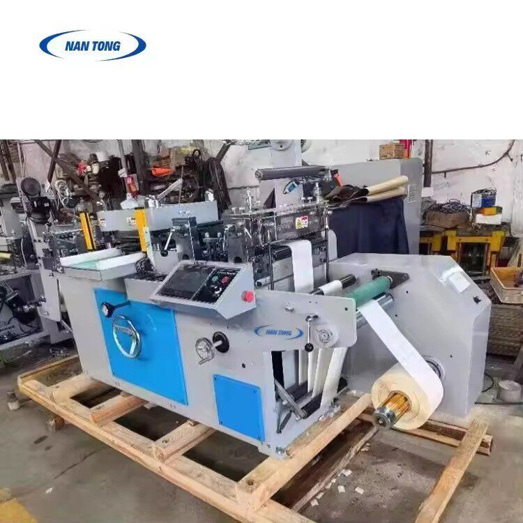NT-320全自动高速不干胶标签模切机新型商标压平专用设备