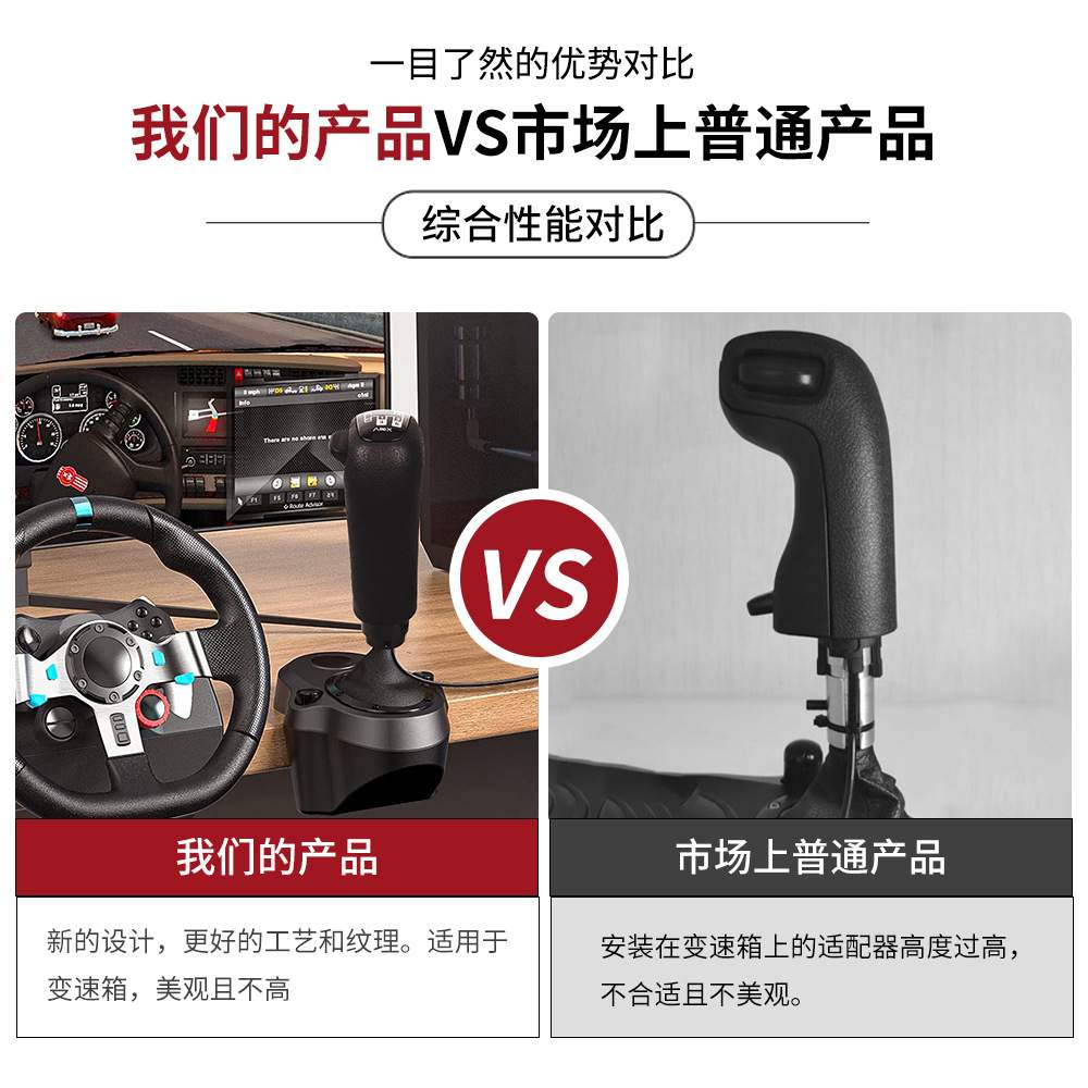 赛车欧卡游戏摇杆模拟器换挡器排挡头适用于罗技G29G27G25摇杆