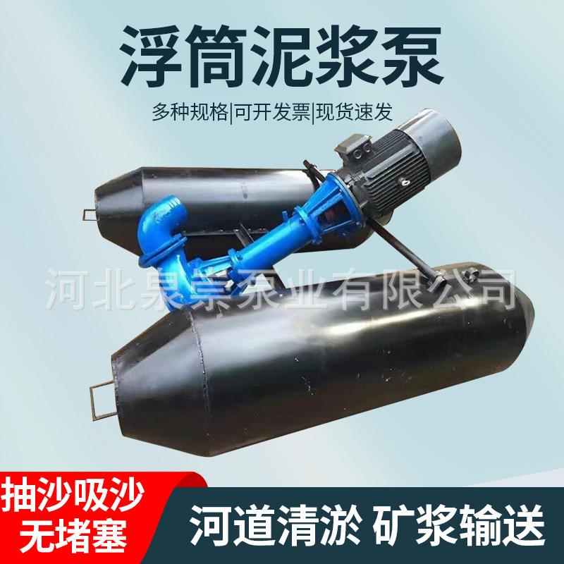 立式液下渣浆泵抽沙吸沙泵河底清淤矿用排污泵4寸浮筒泥浆泵