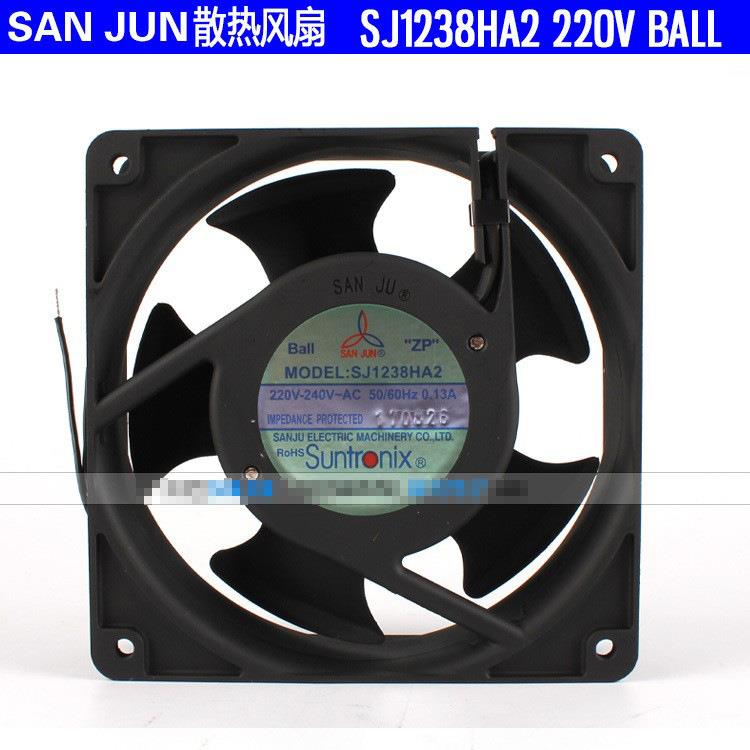 SANJUN/三巨SJ1238HA2AC220V0.13A双滚珠工业机柜散热风扇