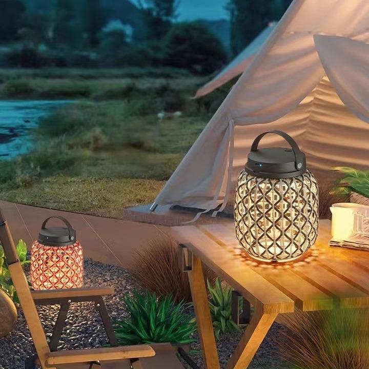 太阳能室外桌灯庭院草坪灯花园布置露台阳台装饰氛围灯户外露营灯