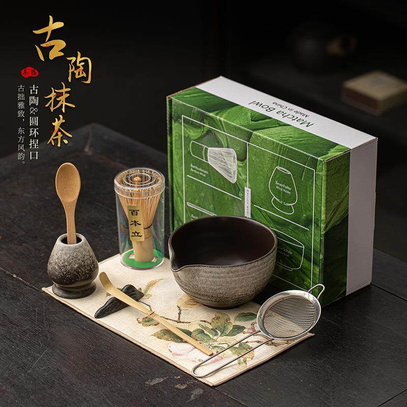 古陶圆环捏口抹茶八件套日式点茶道陶瓷打茶具宋代茶百戏茶碗茶刷,畜牧/养殖物资,畜牧/养殖器械,淘宝优惠券,粉丝福利购,淘宝优惠卷