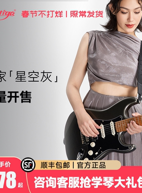 【独家配色】Auriga欧雷加STPRO星空灰电吉他单单双初学者入门款