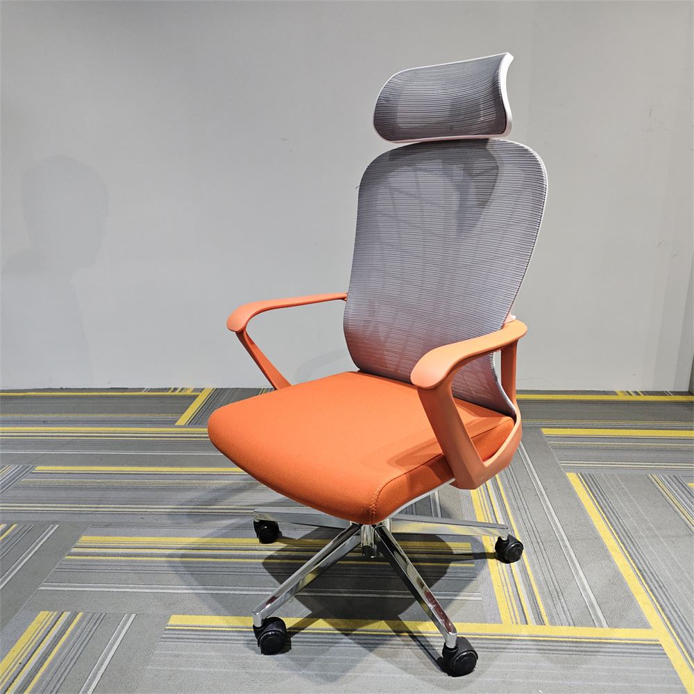 办公椅舒适可躺简约护腰转椅人体工学电脑椅升降带头枕职员椅子