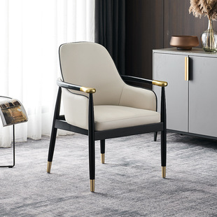 WGX 917椅子售楼部酒店轻奢会客接待商务洽谈椅茶台茶桌椅子主人