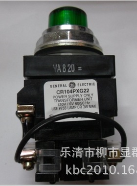 GE通用 绿色带灯自复位按钮CR104PXG22 CR104PLT32G
