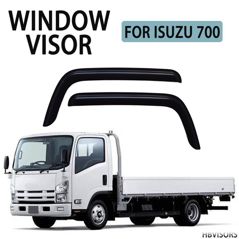 适用于五十铃ISUZU 700晴雨挡雨眉遮雨档黑武士Window visor