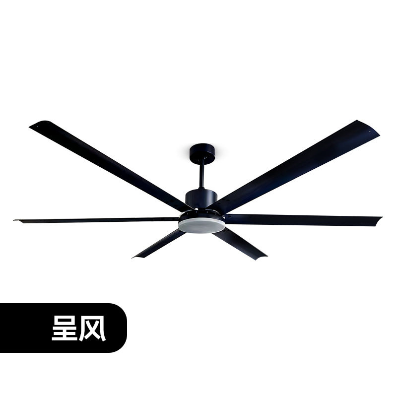 风扇灯吊扇灯DC变频LED工业扇铝叶餐厅仓库车间72寸80寸90寸100寸