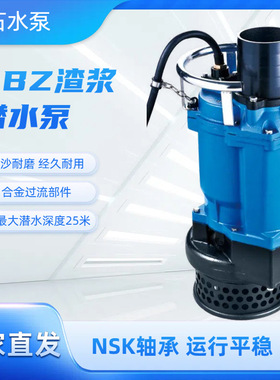 KBZ22.2污水泵船用440V潜水泵工地排污用抽泥浆渣浆泵