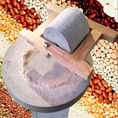 电动磨燕麦粉石碾 多功能磨面机 青稞粉碾磨机