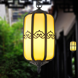 吊灯户外防水花园凉亭中式灯笼led挂灯室外别墅露台大门口庭院灯