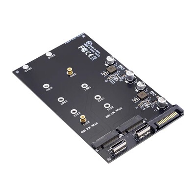 Oculink SFF-8611 SFF-8612转NVMe M.2 NGFF M-Key转接卡