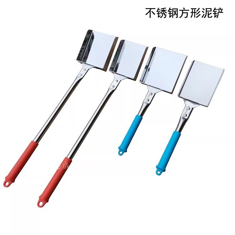 不锈钢方形泥铲铲园艺铲装土铲不锈钢取样铲煤样铲缩粉铲缩粉勺