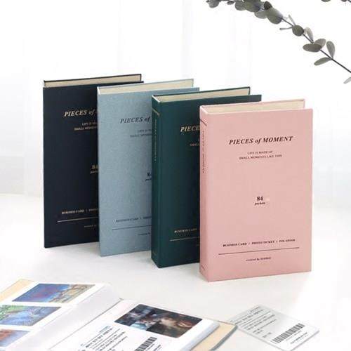 韩国三寸照片相册本3寸拍立得插页式复古风明信片票据名片收纳册