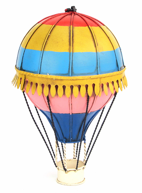 复古铁艺模型19世纪欧洲热气球吊饰 酒吧吊挂摆件家居饰品礼物