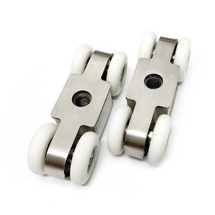 新品不锈钢吊轮室内木门移门加厚缓冲静音滑轮门窗推拉门轨道吊轨