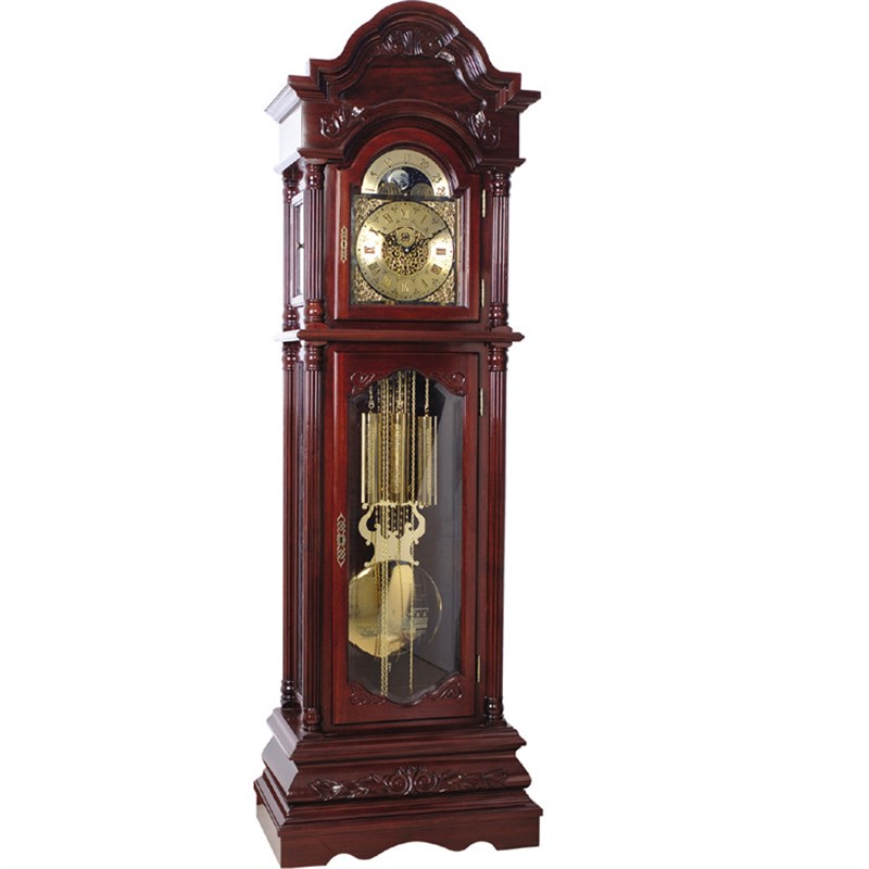 实木古典欧美立式钟表中式落地钟客厅摆钟报时机械座钟立钟大摆钟