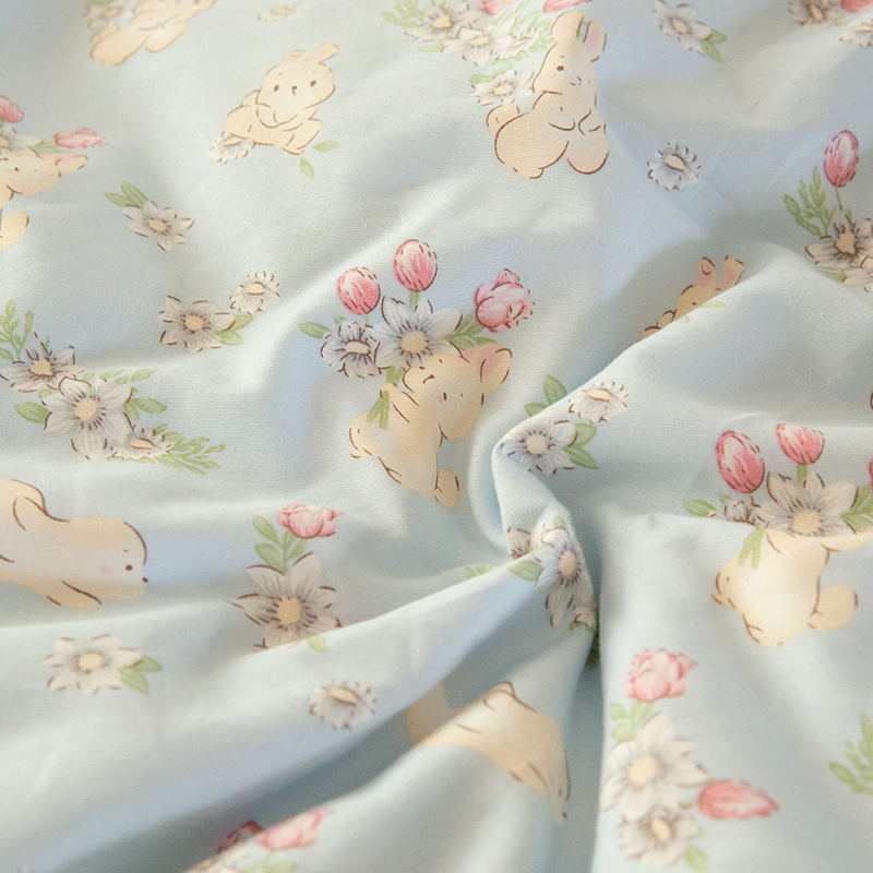 可爱床单单件 全棉少女小清新单双人2米被套学生宿舍三件套