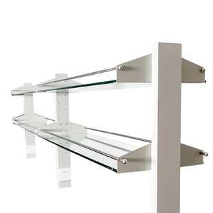 实验室铝玻试剂架钢玻试剂架边台试剂架置物架桌上架储物架实验架