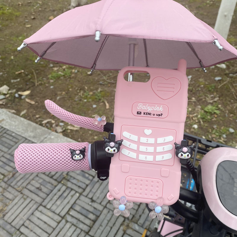 电动车手机架导航支架机车装饰自行车电N瓶车手机机支架车把套