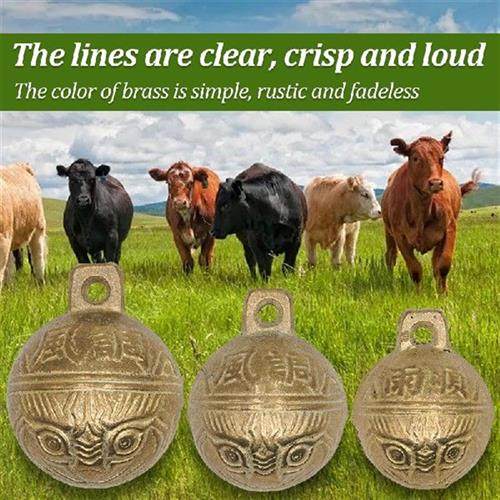 1Pc Cattle Sheep Goat Copper Bells Animal Identification