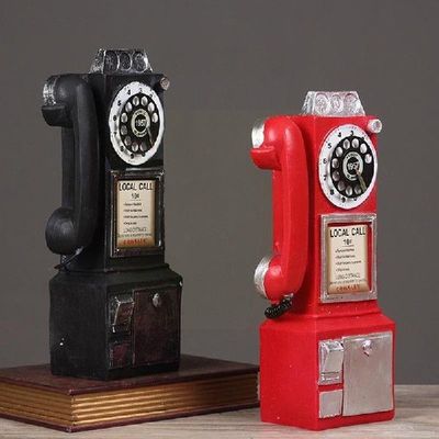 Retro Telephone Ornaments Vintage Telephone Model Wall