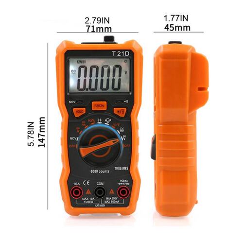 好货T21D Digital Multimeter DC/AC Voltmeter Handheld Diode N