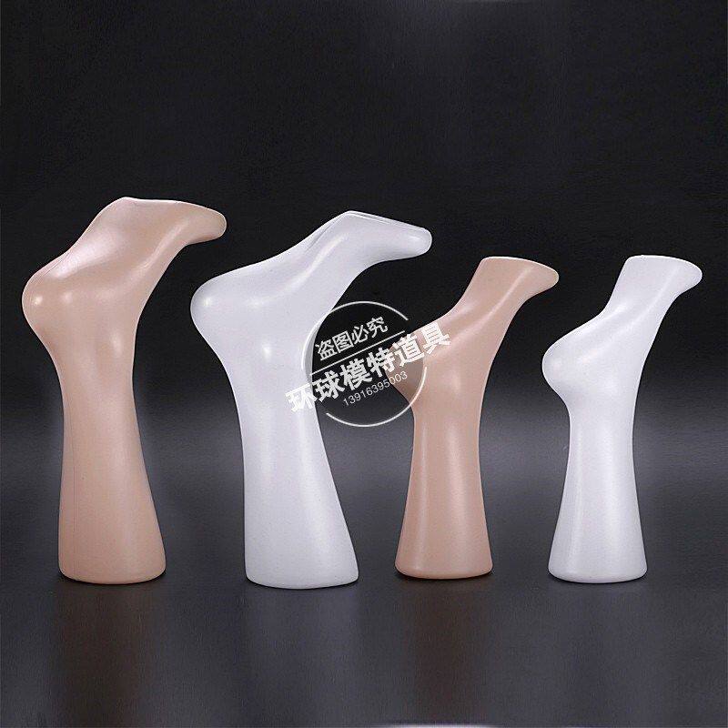 脚模具模型腿展示短袜足膜新款套袜子男女士脚模特道具袜店。