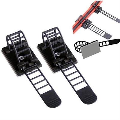 20pcs Sticky Adjustable Wire Ties Cable Clips Clamp Self