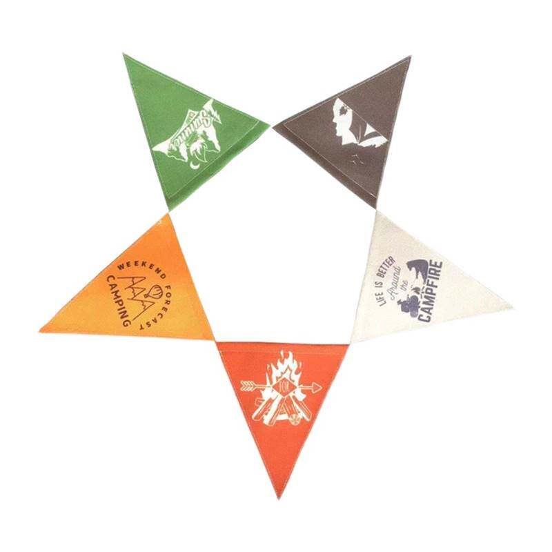 户外帐篷旗定制露营三角旗营地氛围旗野营装饰旗野炊串旗彩旗定做