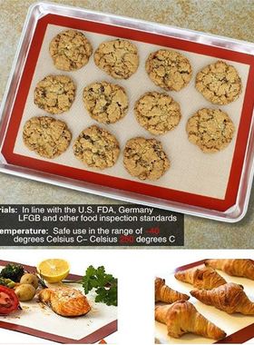 Reusable Silicone Baking Mats NonStick BBQ Grill Mat Pad Ba