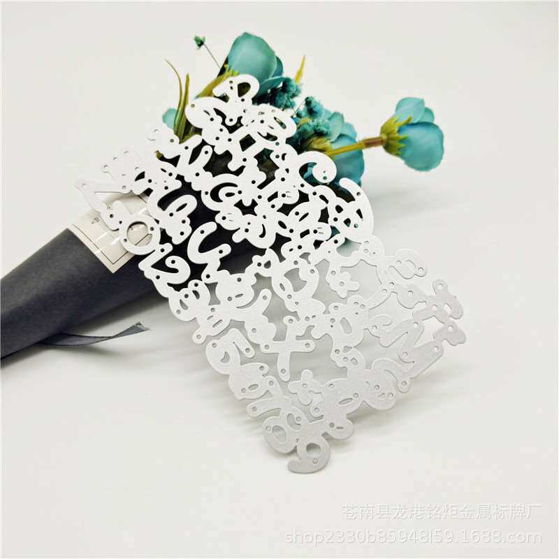 diy digital letter cardboard metal carbon steel knife die em