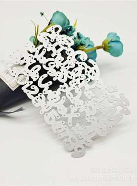 diy digital letter cardboard metal carbon steel knife die em