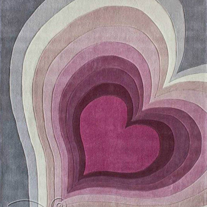 极速粉色桃心美式欧式地毯客厅茶几沙发卧室床边书房餐厅手工腈纶