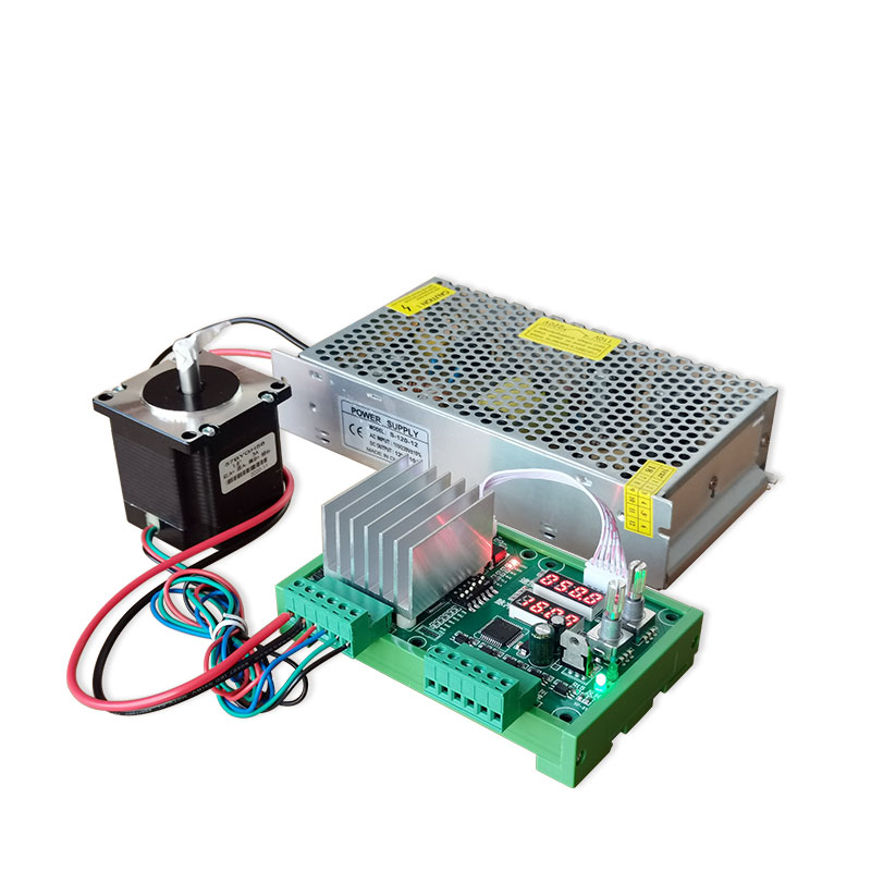 42/57/86步进马达控制板驱动器套装一体式马达正反转脉冲调速模块