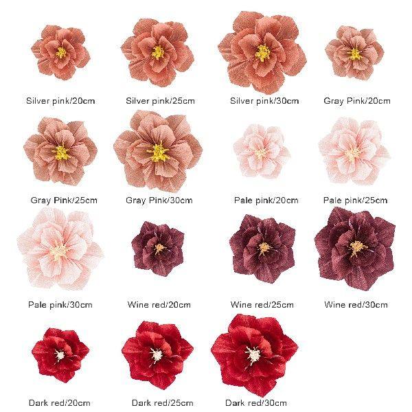 Stereoscopic Simulation Flower Durable Paper Multicolor