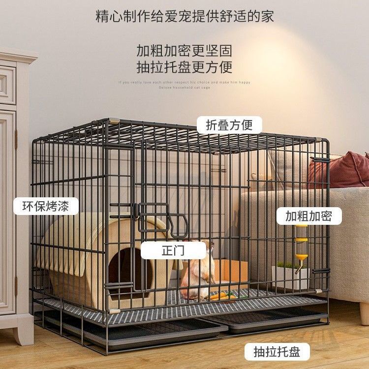 侏儒兔全套四季二层双层新型专用兔笼子大兔家用兔窝荷兰猪豚鼠笼