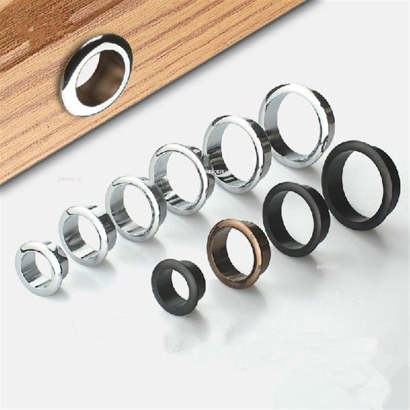 10pcs 45mm Round cable grommet desk table outlet Wire Hole