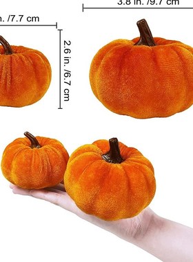 Simulation Flannelette Pumpkin Decoration Halloween Colorful
